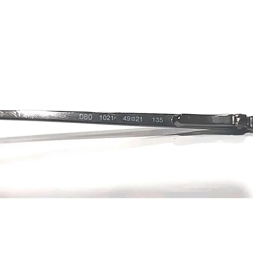 Emporio Armani 080 1021 No Lenses Small Brown Oval Eyeglasses Frame 49-21 135 - Picture 4 of 8